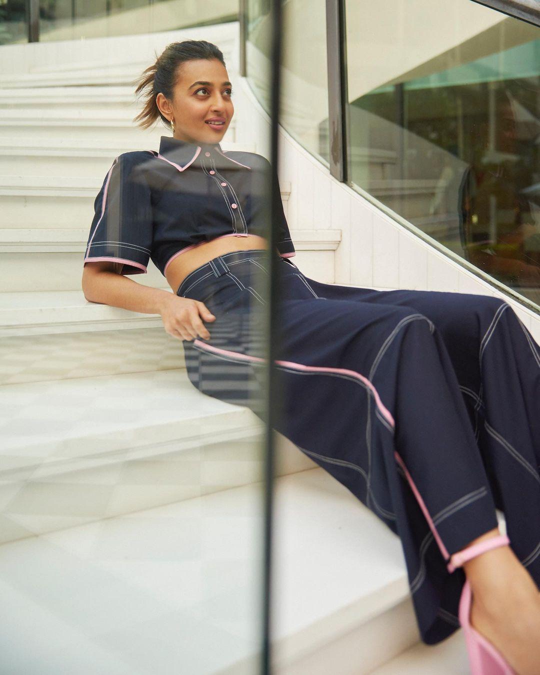 Radhika`s ability to make even the simplest attire look effortlessly chic is truly commendable.